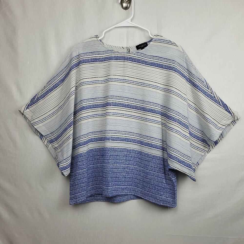 Office Siren The Limited Womens Corpcore Office Core Career Blue White Top Small